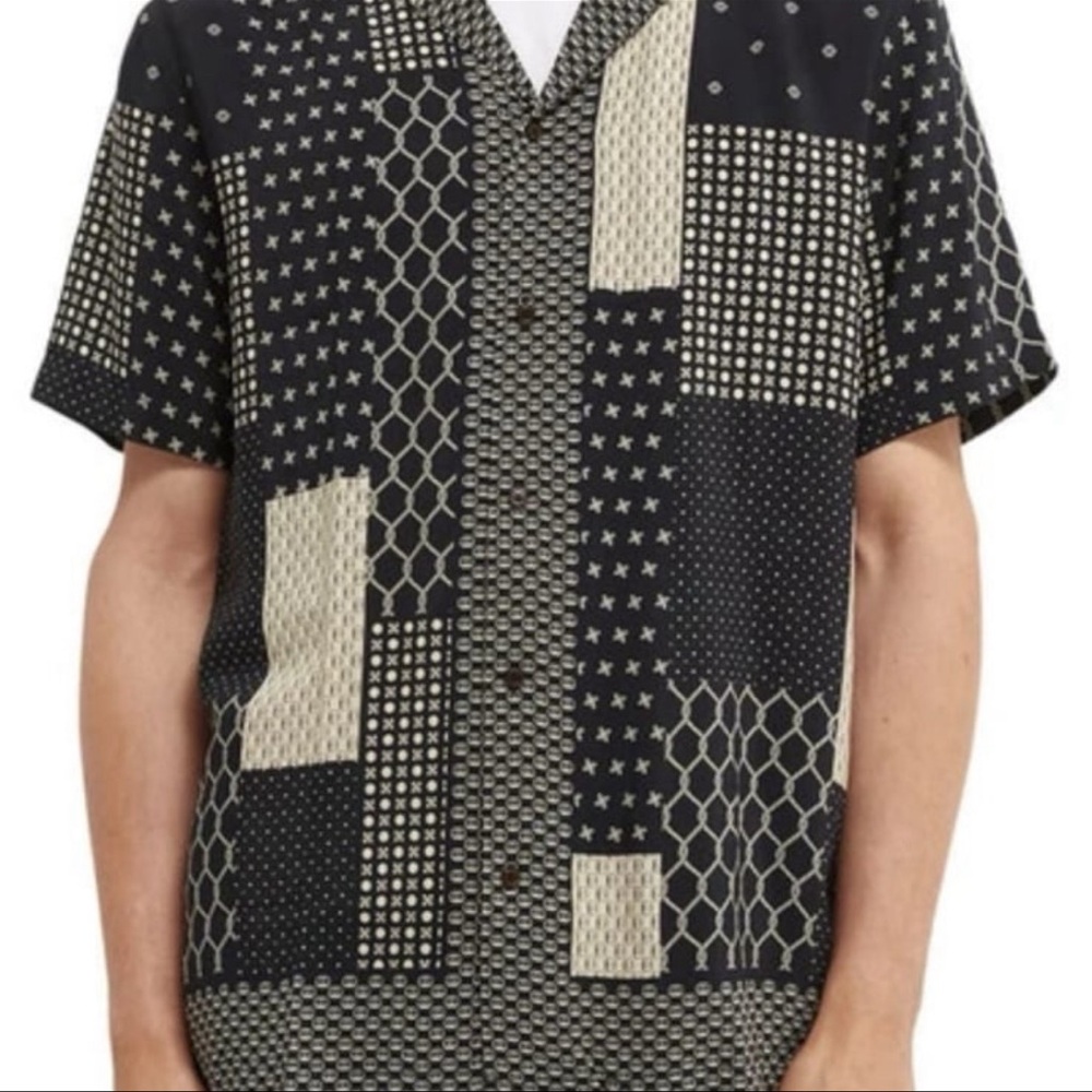 Scotch & Soda Hawaiian Button Up Camp Collar